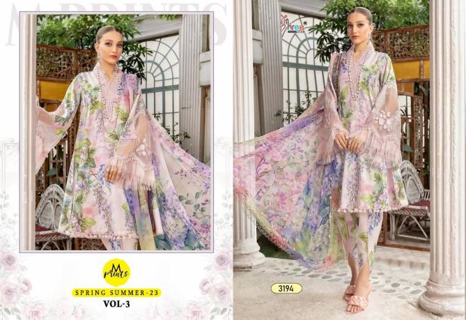 M Prints Spring Summer 23 Vol 3 By Shree Pakistani Suits Catalog

